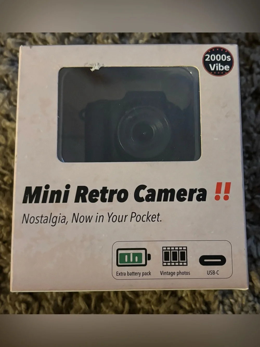Mini Retro Camera - Black - Unknown Brand